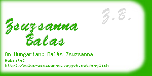zsuzsanna balas business card