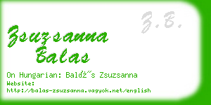 zsuzsanna balas business card